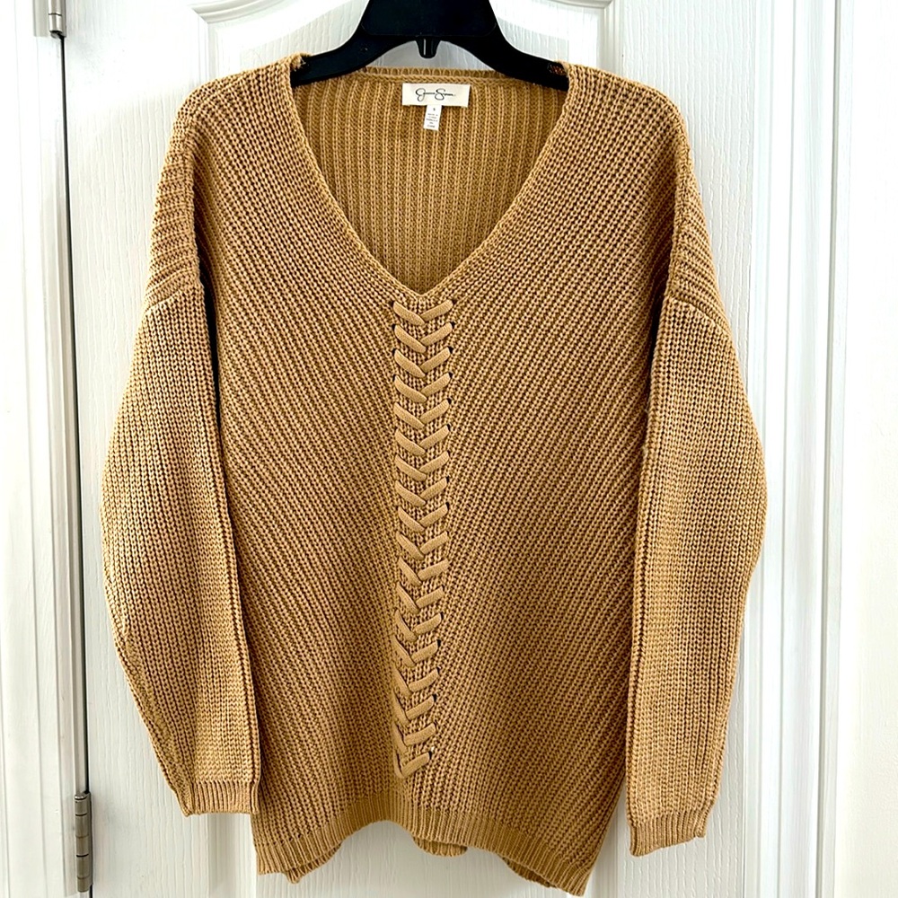 Jessica Simpson Tan Sweater Small NWT